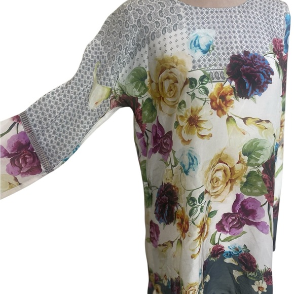Johnny Was “Linden” Floral Flowy Tunic Top - Picture 5 of 13